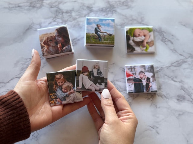 Custom Photo Magnets - 2 x 2” - set of 9